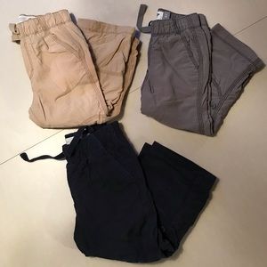 Old Navy Jersey-Lined Poplin Pant Set of 3 - 2T